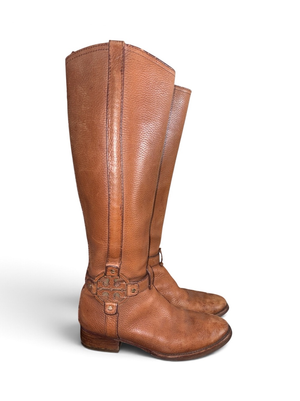 Tory Burch ‘Amanda’ Brown Leather Knee-High Boots | US Women's Size 6.5